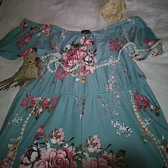 Justify Pants - Off Shoulder Floral Print Romper